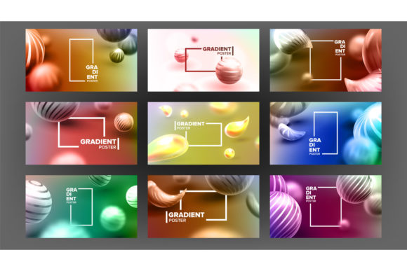 Download Abstract Liquid Fluid Background Set - Background Collection