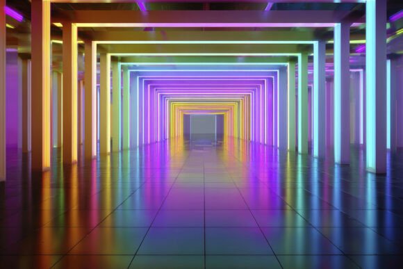Download Neon Tunnel Background Wallpaper - Background Collection