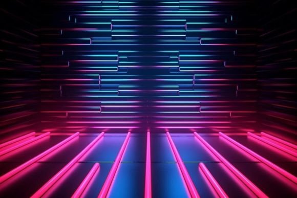 Download Futuristic Background Neon Effects Dark - Background Collection
