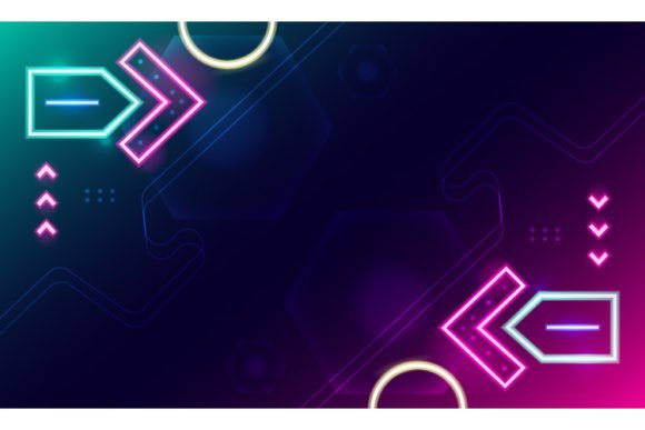 Download Neon Light Effect Design Background - Background Collection