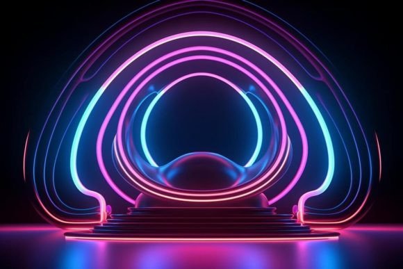 Download Neon Effects Abstract Background Design - Background Collection