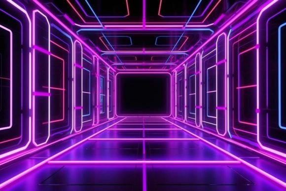 Download Cyberpunk Neon Effects Neon Background - Background Collection