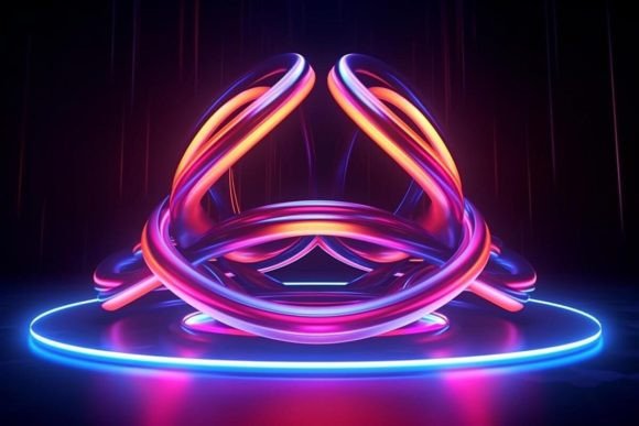 Download Futuristic Background Neon Effects Dark - Background Collection