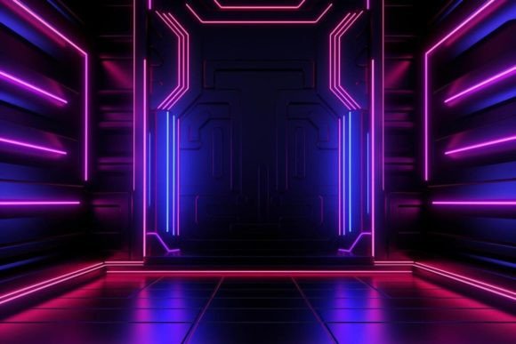 Download Cyberpunk Neon Effects Neon Background - Background Collection