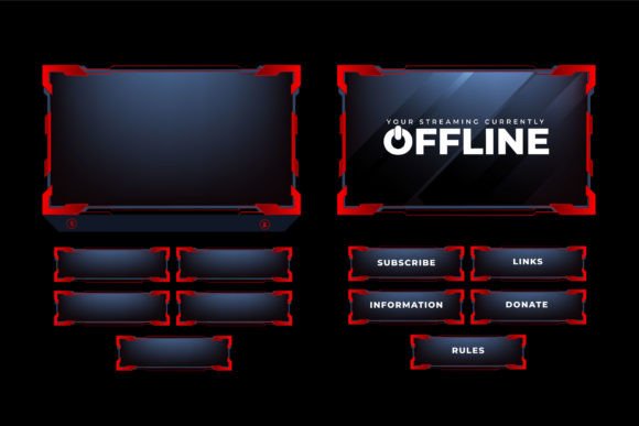 Download Digital Live Streaming Overlay Vector - Digital Collection