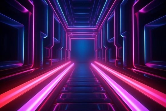 Download Neon Effects Abstract Background Design - Background Collection