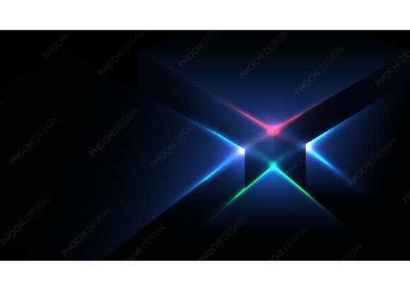 Download Tech Futuristic Neon Light Background - Background Collection