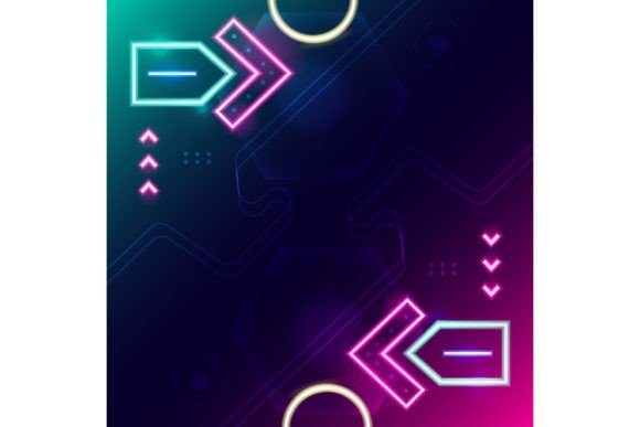 Download Neon Template Banner Background Design - Background Collection