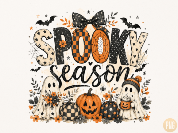 Download Spooky Season Ghost Trio PNG - Premium Resources