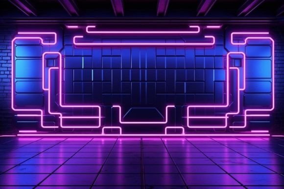 Download Cyberpunk Neon Effects Neon Background - Background Collection