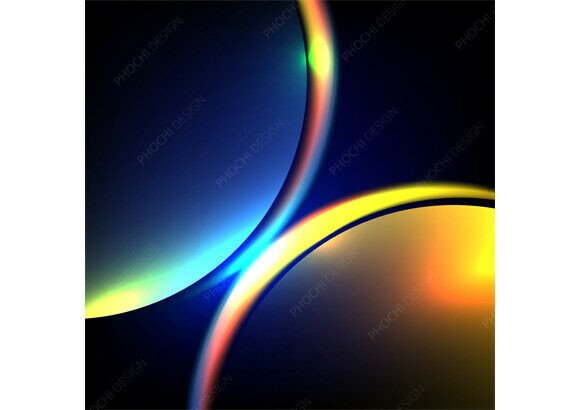 Download Abstract Neon Light Tech Background - Background Collection