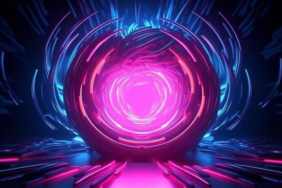 Download Neon Effects Abstract Background Design - Background Collection