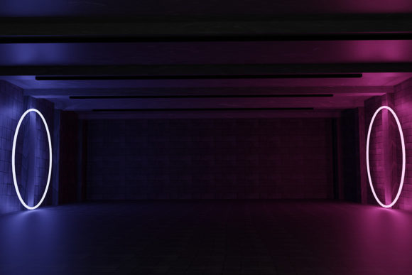 Download Neon Lighting 3d Realistic Background - Background Collection
