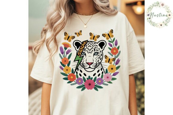 Download Leopard Floral Butterfly Digital PNG - Digital Collection