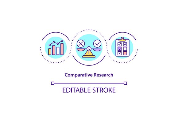 Download Comparative Research Concept Icon - Comparative Collection