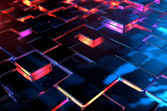 Download Gaming Desktop Background Neon Tech - Background Collection