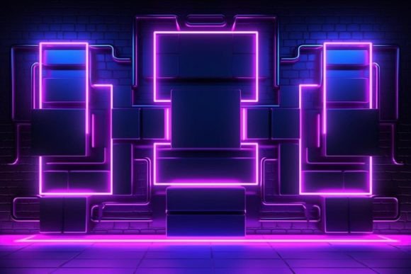 Download Cyberpunk Neon Effects Neon Background - Background Collection