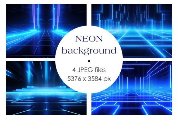 Download Blue Neon Background - Background Collection